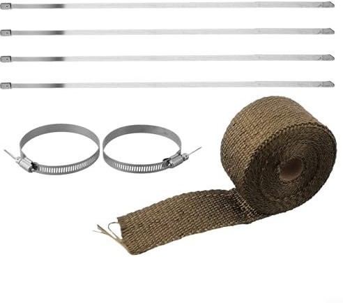 Feuerfestes Band für effiziente Abgasisolierung, 5 m x 5 cm, umfassende Brandschutz