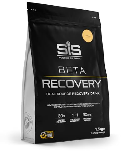 Science in Sport BETA Recovery Pulver 1,5 kg Vanille - Regenerations Sportgetränke Pulver mit Kohlenhydraten und Proteinen im 2:1 Verhältnis, Getränkepulver zur Trainingsunterstützung