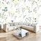 Murals Fotomurali 3D Pittura Ad Acquerello Fiori Selvatici 200 x 140 cm Moderna Fotomurali Decorazione da Muro Poster Bianco per Camere da Letto, Cucine, Soggiorni, dei Bambini Carta da Parati