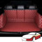 Auto Kofferraum Schutzmatte,für Jeep Wrangler JL 4-Door 2023-2018 (with Audio on The Right Side) Cargo Carpet Kofferraumwanne Hohe Seitenschutzmatte Kofferraum Kofferraumschutz,All Red