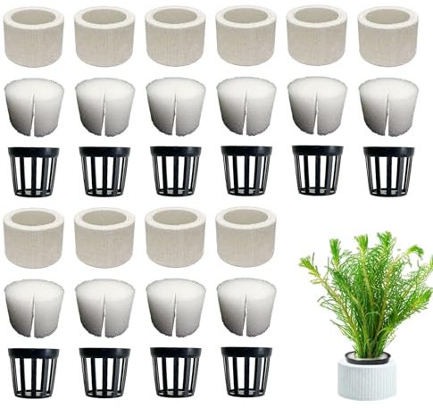 Anneau pour d'aquarium | Pots de fleurs en céramique anti-boulochage | Anneau de fixation pour aquatiques | Support fixe pour aquatiques | Pot de poids pour aquatiques