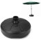 Wuyangcun Pied de parasol en plastique 38 x 15 cm à remplir avec du sable, peut supporter 30 kg pour tringle de parasol de 32 à 38 mm