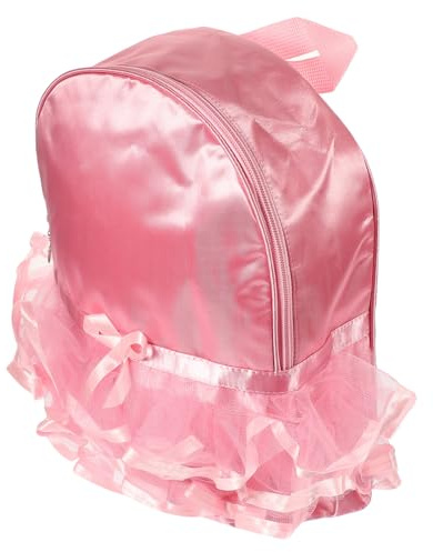 OUNONA Mädchenrucksack aus Nylon für Kinder, Rosa, Groß, Leicht