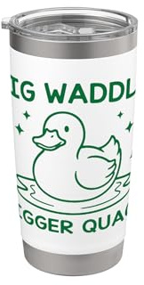 Anatra Divertente Big Waddle Bigger Quack Fan Bicchiere termico in acciaio inox doppia parete