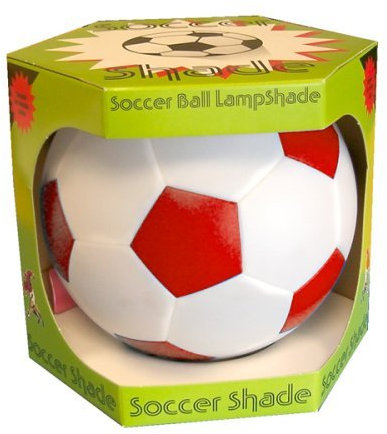 Icarus Housewares Red and White Football Lampshade