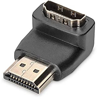 Digitus DK330513000D Adattatore Connettori HDMI Maschio/Femmina, Angolo a 90 Gradi