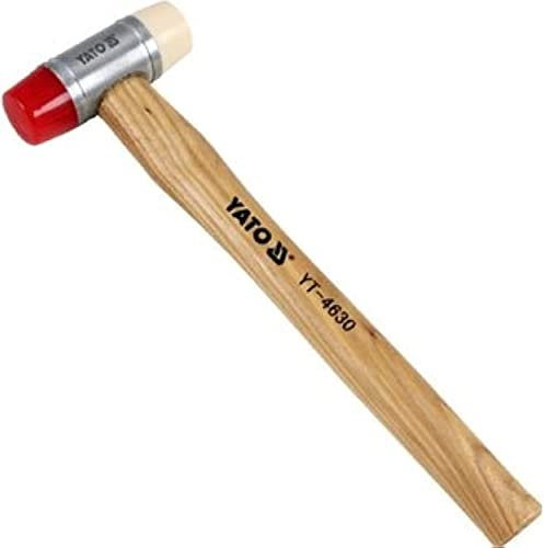 PU & NYLON HEADS MALLET W.WOOD.HANDLE 22
