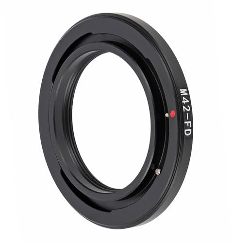 ayex M42 Objektivadapter Kompatibel mit Canon FD Objektive Messing verchromt