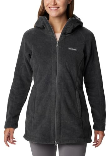 Columbia Plus-Size Benton Springs II Giacca in Pile, Antracite Melange, 1X Donna