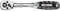 WGB Umschaltknarre 1/4 Zoll vierkant DIN3122D 72 Zähne und 2K-Griff, 5012003