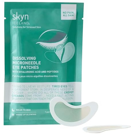 skyn ICELAND Dissolving Microneedle Augenpads mit Hyaluronsäure & Peptiden 1 Paar
