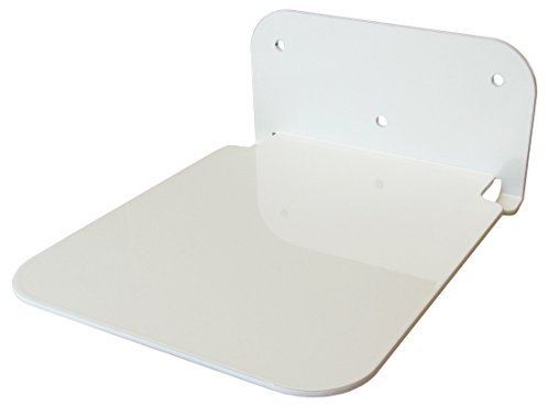 Galleksa Invisible Concealed Floating Metal Bookshelf Wall Mounted Storage for Home Room Creative Decoration Book Display (1 - Pack, White)