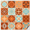 Kiwistar Fliesenmuster Stickerfliesen Klebefliesen Fliesen-Folie Sticker Aufkleber Küche Wand-Fliesen überkleben 10 x 10 cm 16 Stück im Set