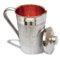 Prisha India Craft Krug, Stahl, Kupfer, Luxus-Design, Fassungsvermögen 1600 ml