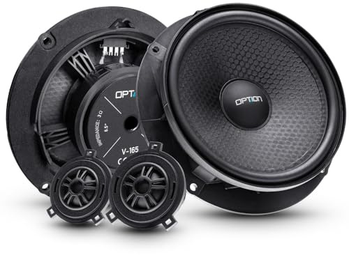 Gladen Option Lautsprecher passend für VW Amarok (Vorne) – Premium Plug & Play Auto Lautsprecher-Set – 16,5 cm 2-Wege Kompo-System – Car HiFi Boxen für die Front-Türen