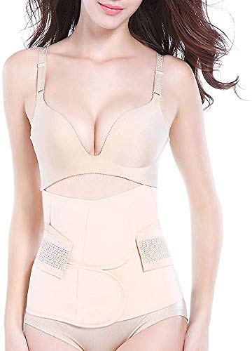 OKPOW Bauchbandage nach der Geburt, hochelastische Postpartum-Unterstützung Bauchgürtel Body Shaper, Postpartaler Gürtel für Frauen und Mutterschaft nach der Geburt