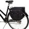BikyBag Model M – Doppelte Fahrradtaschen für Gepäckträger (Schwarz)