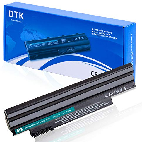 DTK Laptop Akku für ACER Aspire One D255 D255E D257 D257E D260 D270 522 722 AO522 AOD255 AOD257 AOD260 E100 Happy Happy2 AC700 Series AL10A31 AL10B31 AL10G31 Akkus 11.1v 5200mah