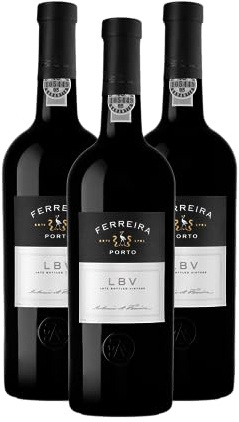 Portwein Ferreira LBV - Dessertwein - 3 Flaschen