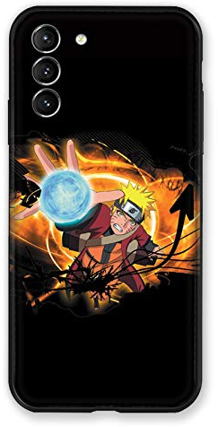 Schutzhülle für Samsung Galaxy S21 Plus, Manga Naruto, Schwarz