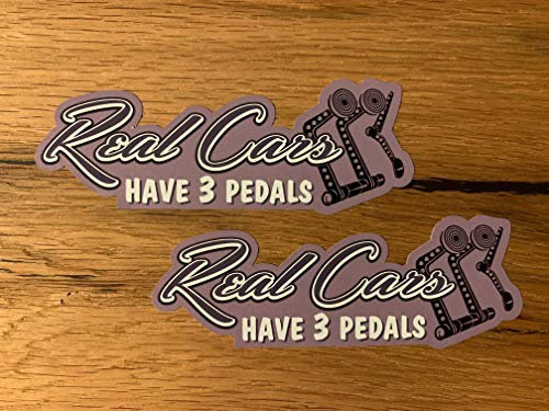 24/7stickers #141/3 Pedals Aufkleber Auto Sticker 12,5x4,5cm Hand Schalter Manuel Drift Fly Off Auto Tuning Oldschool Oldtimer Hotrod V8 USa