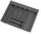 Solmer LTD Optima Cutlery Tray Inserts Kitchen Drawers Grey Plastic Various (600mm = A-518 x P-424mm)