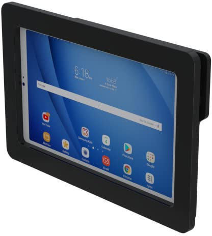 TABcare Anti-Theft Acrylic VESA Enclosure for Galaxy TAB A7 Lite 8.7 SM-T220 Tablet with Free Wall Mount Kit & 90-Degree Angle USB C Cable (TAB A7 Lite, Black)
