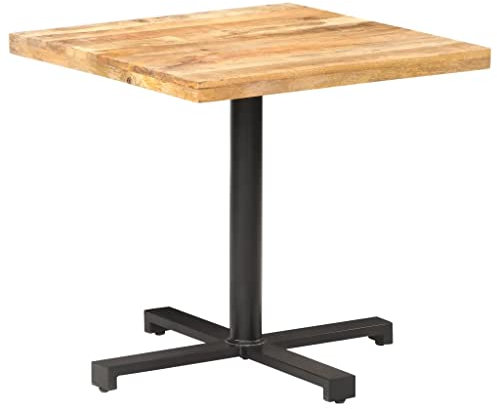 Bistrotisch Quadratisch 80x80x75 cm Raues Mangoholz