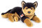Teddy Hermann 91964 Schäferhund liegend 45 cm, Kuscheltier, Plüschtier mit recycelter Füllung