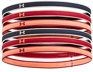 Under Armour Womens Headbands Damen Ua Mini-Haarbänder – 6Er-Pack, Dpg, 1286016, OSFA