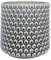 Nordring Retro Übertopf Vintage Pflanztopf für Zimmerplanzen Blumentopf Dotty L (15,5 cm ø), grau, Keramik