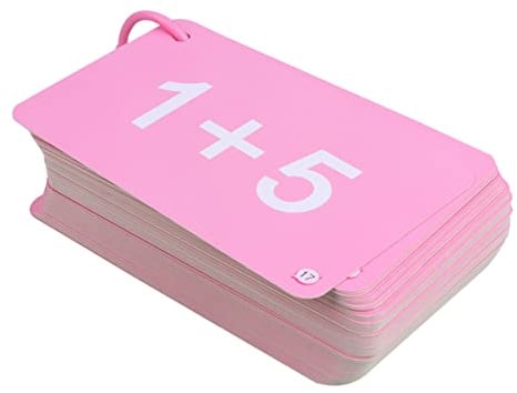 NUOBESTY Mathe Lernkarten Kinder 1-3 Klasse Addition Subtraktion Multiplikation Division Lernspiel für Frühkindliche Bildung Grundschule Kindergarten Schulbedarf 1 Satz