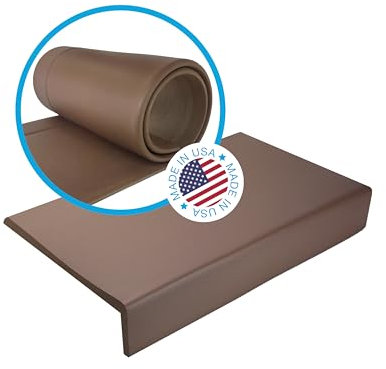 Kidkusion Soft Seat Edge Cushion | Hearth Pad 72 | Brown | Fireplace and Hearth Safety