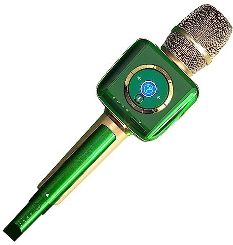 TOSING V1 Pro Professionelle 20W Karaoke Maschine für Erwachsene/Sänger Mikrofon,U Segment Receiver Link zu Bluetooth Lautsprecher Sing Machine für AMP/TV/PC/Auto/Smartphone(Smaragd)