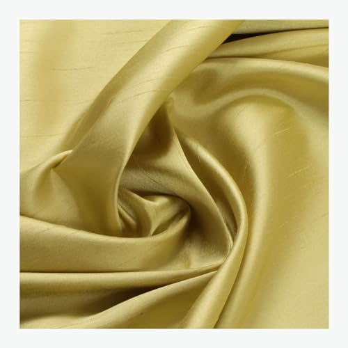 Stoff am Stück Stoff Polyester Taft zitronengelb Dupion Optik JAB Anstoetz 8-3103-135 gelb