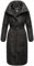 Navahoo Damen Wintermantel Warmer Steppmantel extralang mit Gürtel Mirenaa Black Gr. XXL
