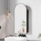 Mepplzian Arched Bathroom Mirror Cabinets,Black Bathroom Cabinets with Mirror,Mirrored Cabinet Wall Mounted,Metal Framed Bathroom Wall Cabinets,40x80 cm