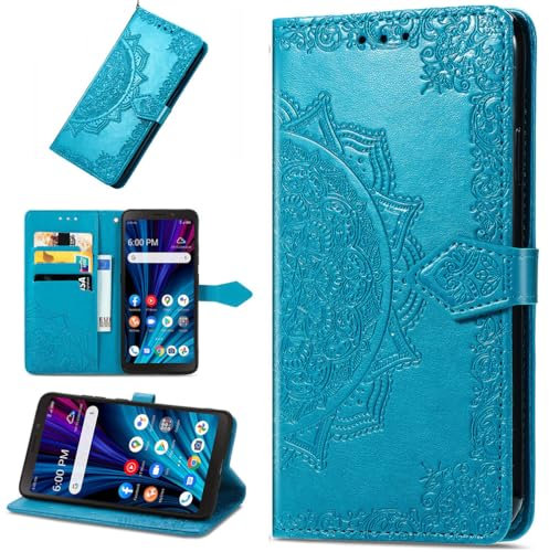 Baifu Mandala Blumen Hülle für Fairphone 5 Handyhülle, [Ständer] [Magnetverschluss], Card Slot Leder Wallet Case für Fairphone 5 Tasche-04