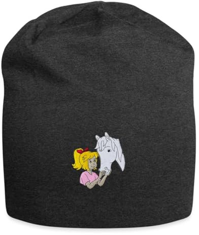 Spreadshirt Bibi & Tina Bibi und Sabrina Stick Jersey-Beanie, One Size, Anthrazit