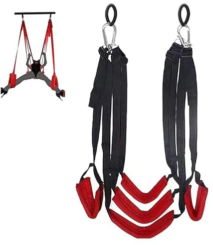 ARIASS Columpio de Amor, Columpio Sexual, Columpio de Puerta for Parejas, cómodo y Ancho Juego de Lujo Acolchado con Techo y Puerta for Colgar for Adultos