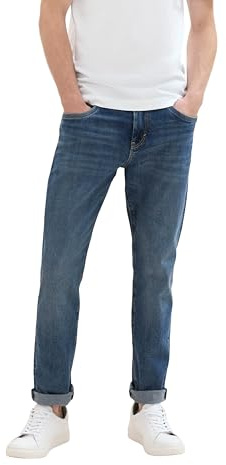 TOM TAILOR Herren Josh Regular Slim Jeans, 10137 - Dark Indigo With Tint, 34/34