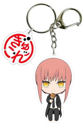 Anime Chainsaw Man pendentif acrylique Makima Kawaii Denji Power Porte-clés Reze Figure Kobeni Higashiyama Acrylic Figure Aki Hayakawa Porte-clés