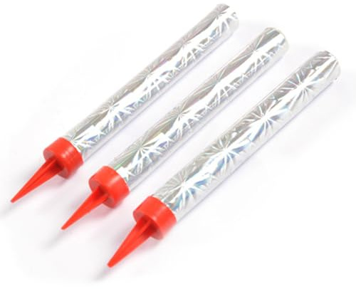 Homéa, Set de 3 Fontaines Lumineuses H14 cm Temps de Combustion 45 Secondes