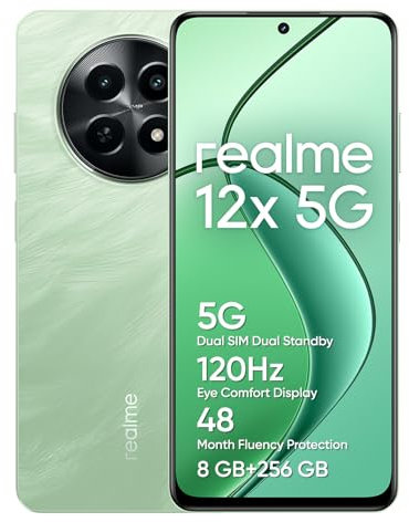 realme Smartphone 12x 5G 256GB 8GB Feather Green