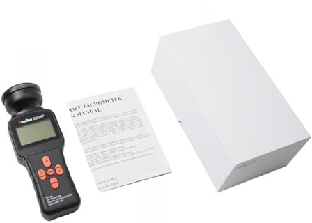 Digitaler Drehzahlmesser, Drehzahlmesser, Digitalkontakt Stroboskop -Tachometer 623 8p LCD Nichtkontakte Blitz photoelektrische Revolution Meter 60-39999 Drehzahl Speedmeter -Tester Genaue Messung