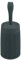 Addis Faux Hessian Round Plastic Toilet Brush Set with Internal Detergent Injection System, Charcoal Dark Grey, One Size