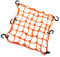 Motoforti 1pcs 40x40cm 49 Holes Motorcycle Luggage Cargo Net Orange Long-lasting
