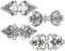 4 Stück Pullover Schal Clips Strass Vintage Cardigan Clip für Kleidung Umhang Knopf Hemd Strickjacke Schal Gürtelclip Schalkragen Knopf Hemd Vintage Waist Clip