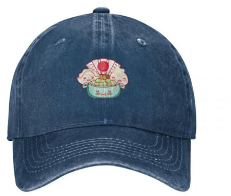 AEIKHAEC Hüte Baseball Caps Japanisches Essen Baseball Cap für Männer und Frauen Vintage Trucker Hut Golf Hüte Papa Hut Geschenk