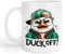 GOATINTHECOAT Funny Duck Mug with Attitude, 'Duck Off!' Design, Duck Mug, Novelty Mug.